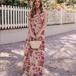 Gal Meets Glam Makenna Maxi Dress NWT